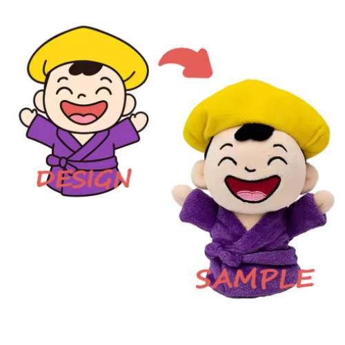 Custom plush hand puppet