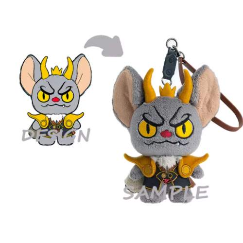 Custom plush keychain samples