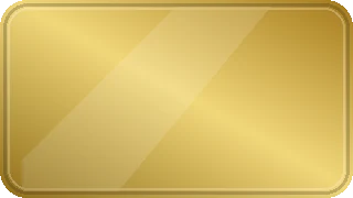 Shiny gold metal finish swatch with a bright polished highlight