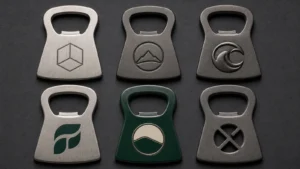 Logo wall mounted bottle opener methods
