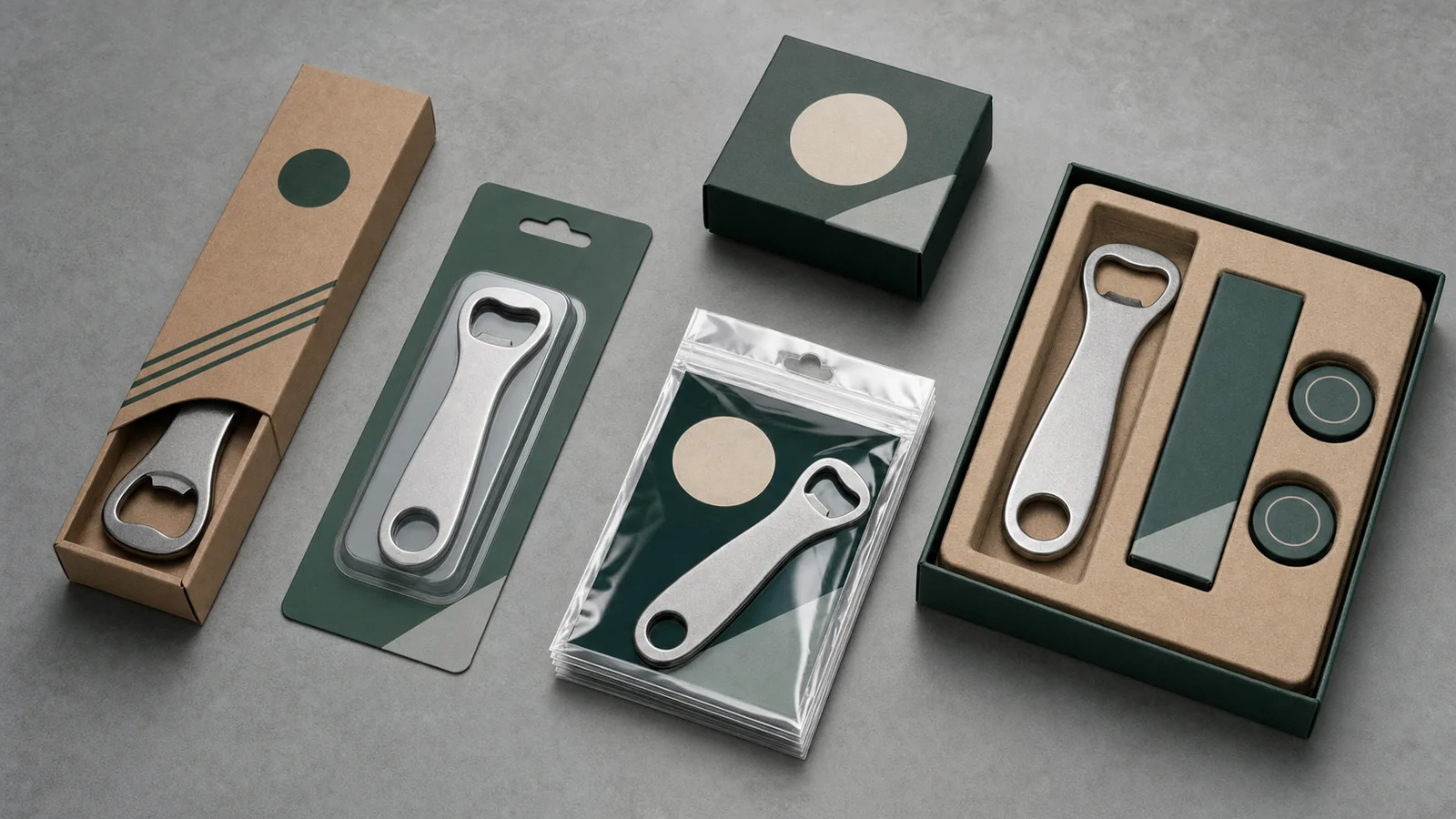 Packaging options for custom beer bottle openers