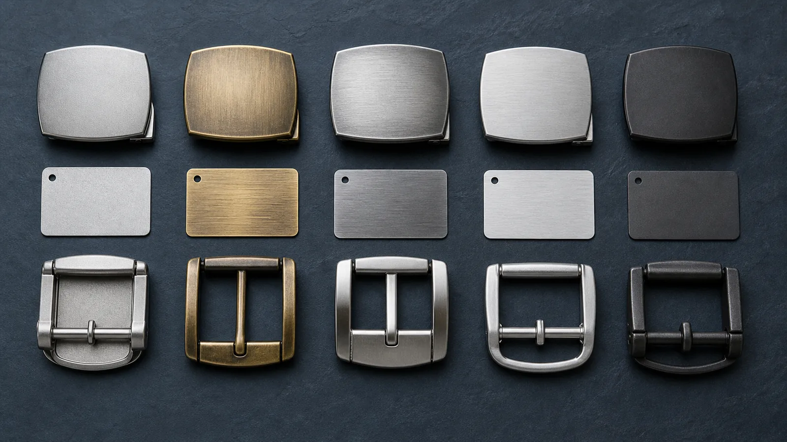 Material options for custom belt buckle production routes