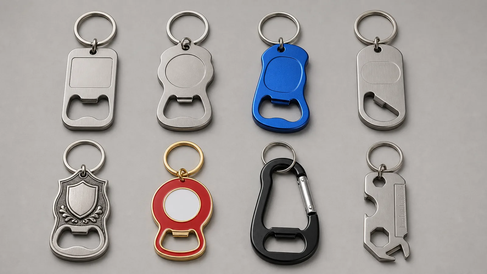 Custom bottle opener keychain types for events, brands and bulk giveaways