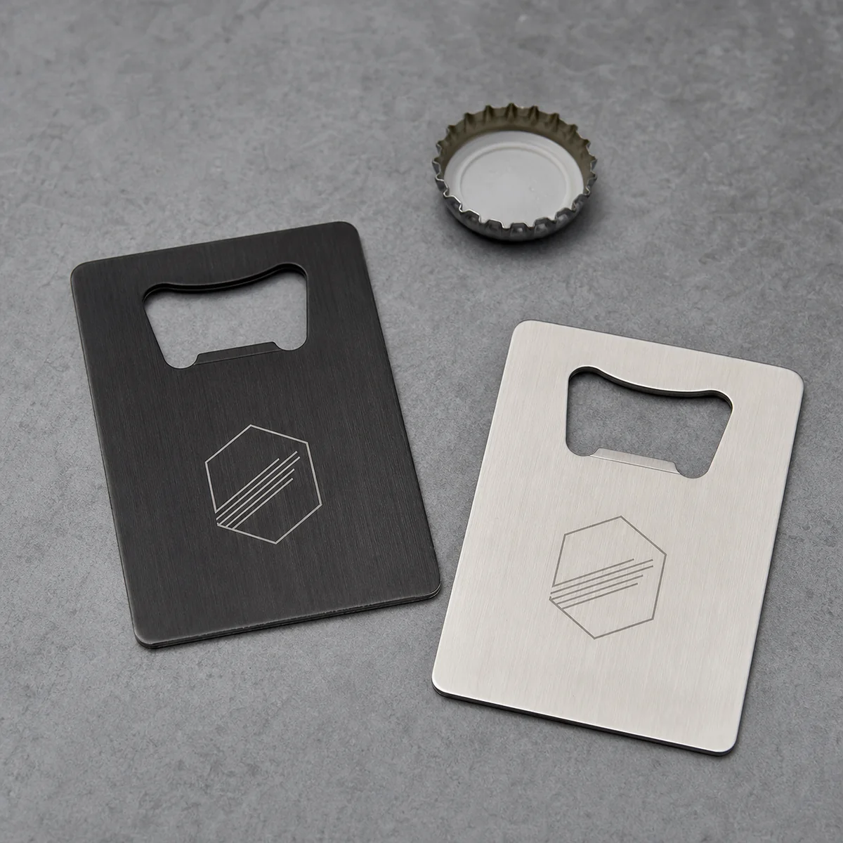 Custom credit card beer bottle opener for event giveaway packs