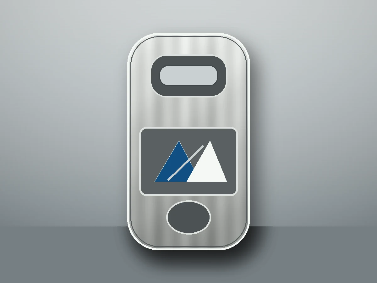 Enamel fill logo method on a custom metal bottle opener