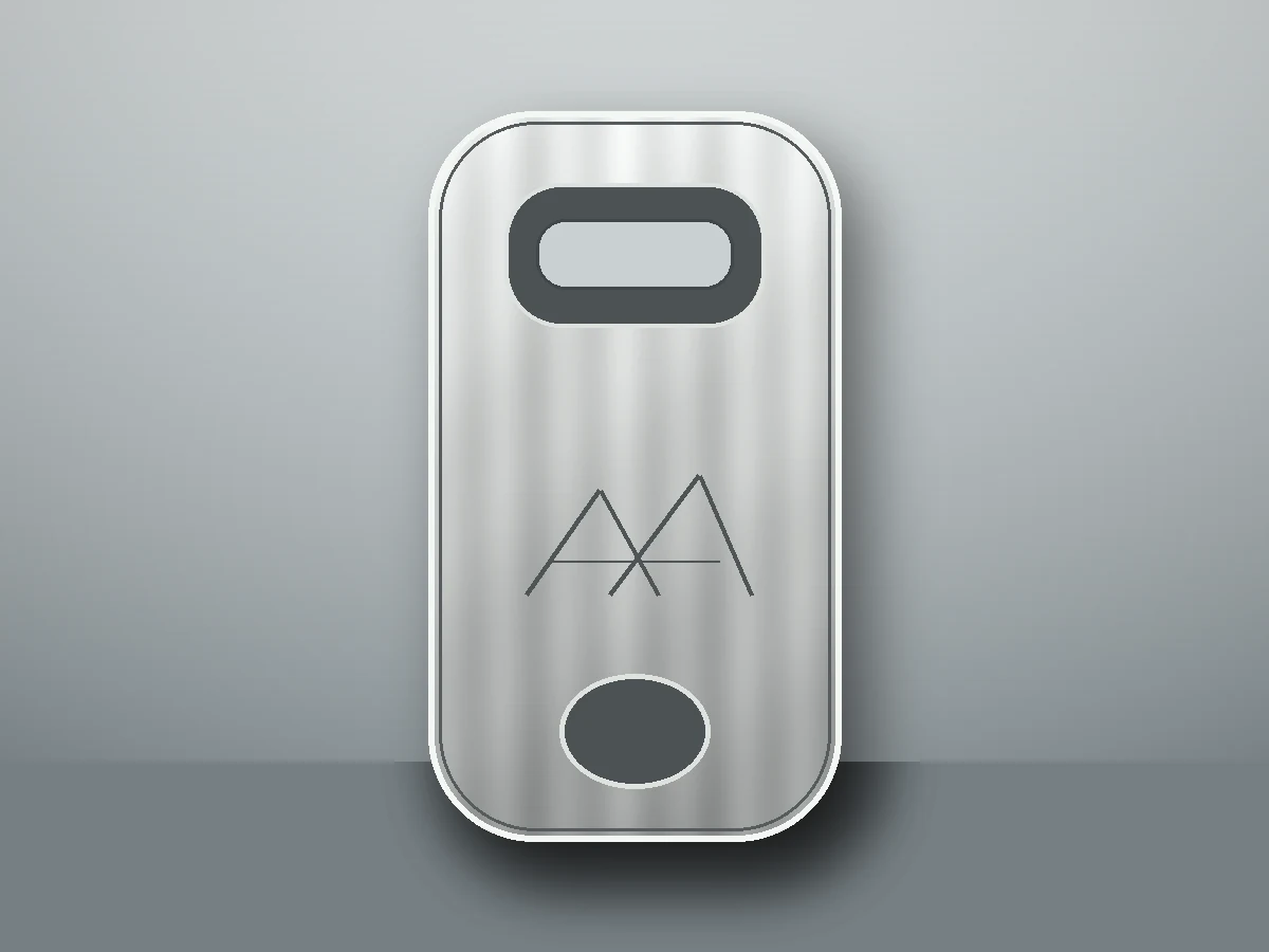 Laser engraved logo method on a custom metal bottle opener